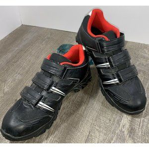AGU * Cycling Shoes * 4-Pin * CT080 * Black/Red * EU 42 * US Size 8.5